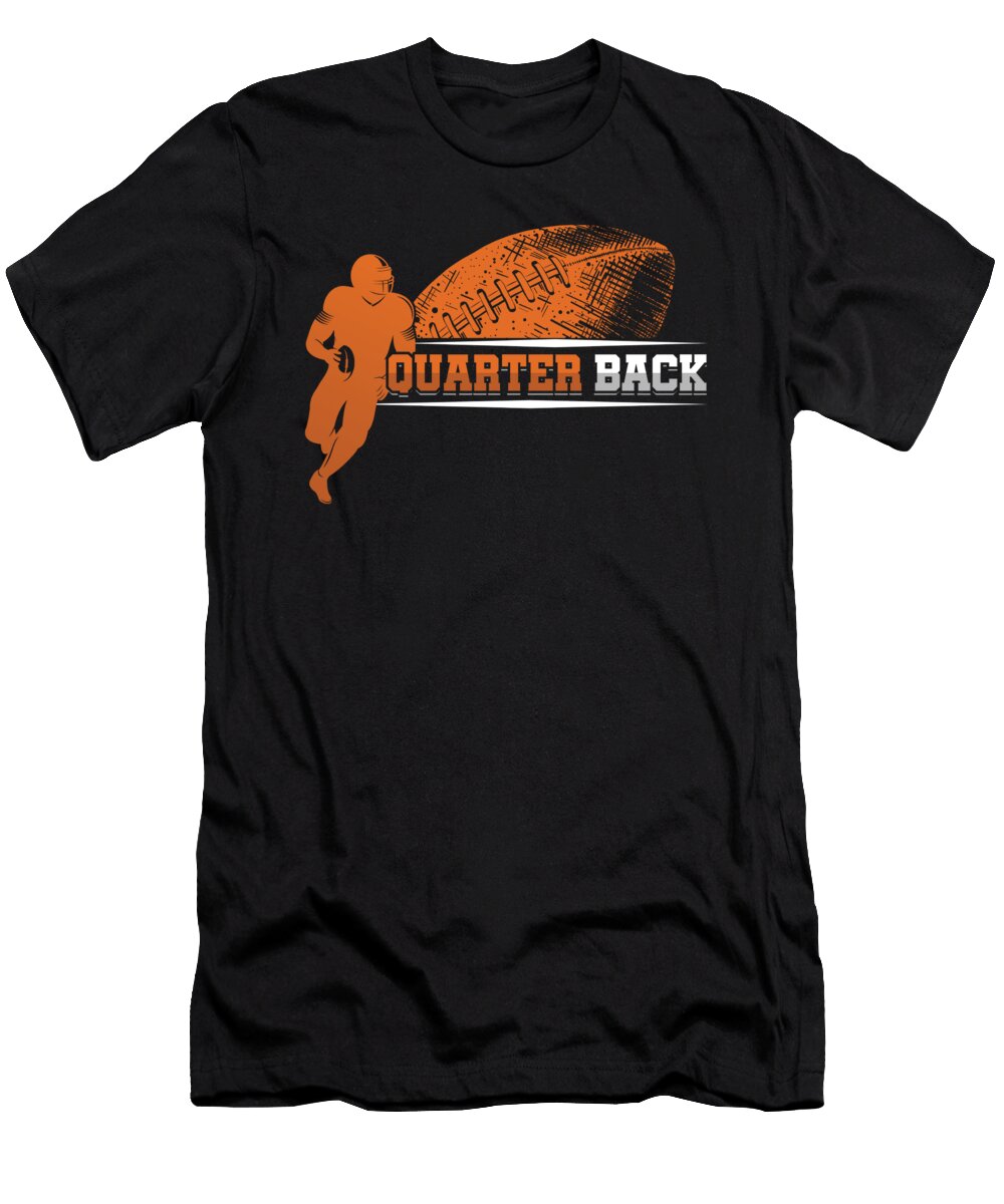 Rugger Footballer American Football Rugby Player Gift Quarter Back Thomas Larch T-Shirt