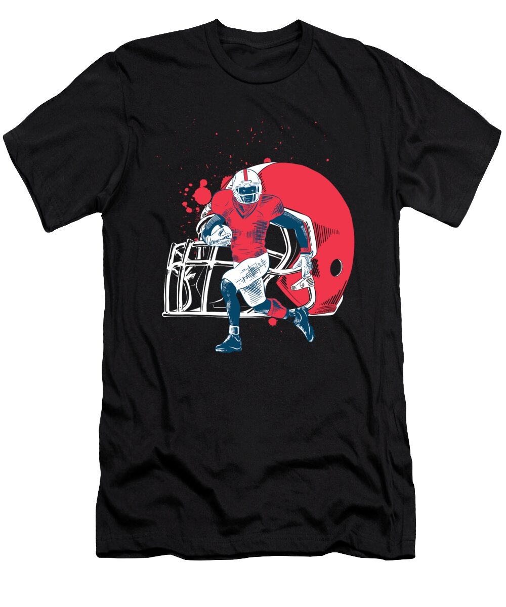 Rugger Footballer Rugby Player Gift American Football Quarter Back Thomas Larch T-Shirt
