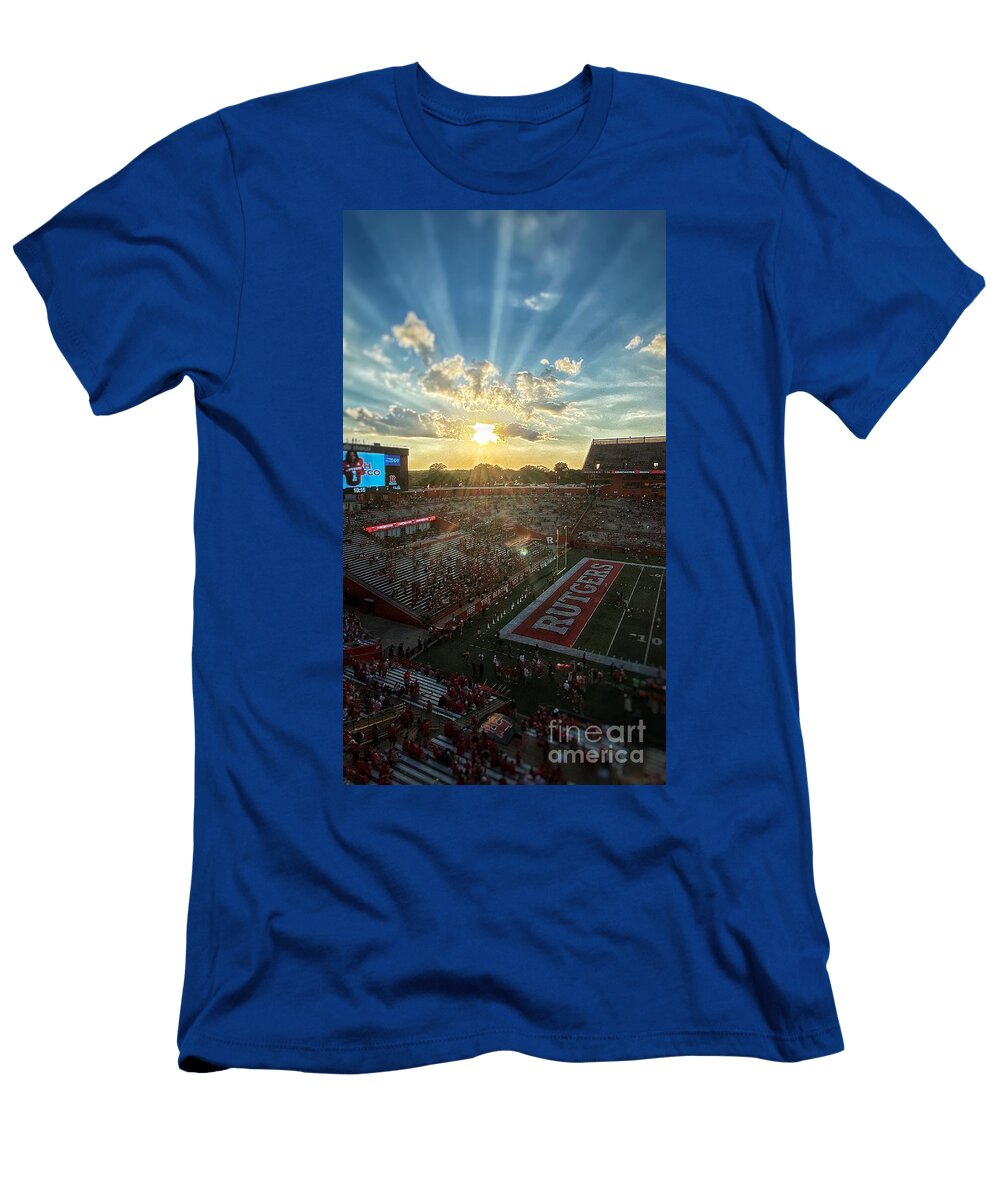 Rutgers Football on the Raritan David Rucker T-Shirt