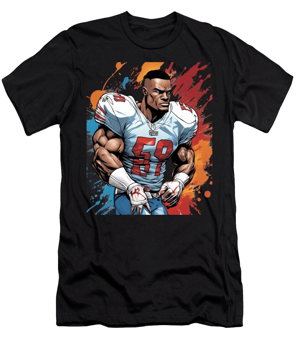 Sack American Football Anime Girl Nft T-Shirt