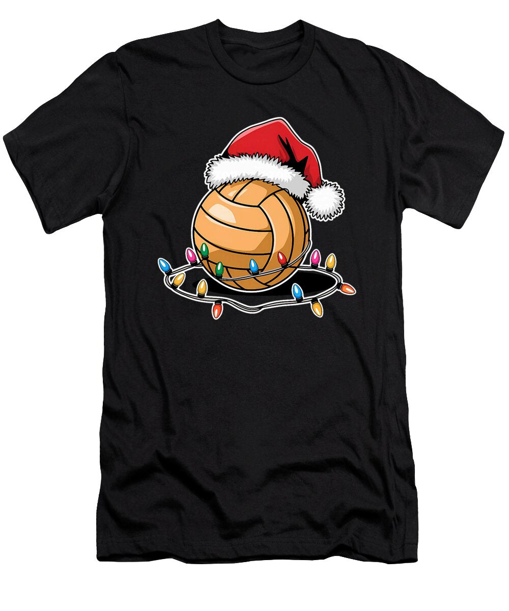 Santa Sports Christmas Volleyball Player Natalie Lidford T-Shirt