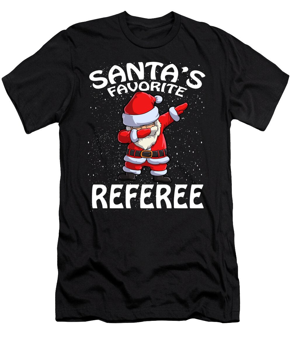 Santas Favorite Referee Christmas Xmas Thepassionshop T-Shirt