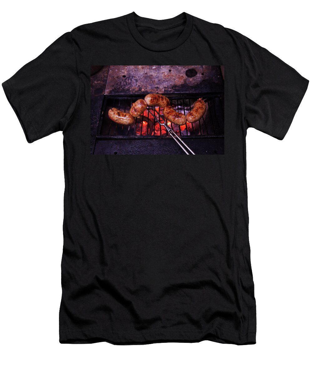 Sausages on a Grill Hugh Johnson T-Shirt