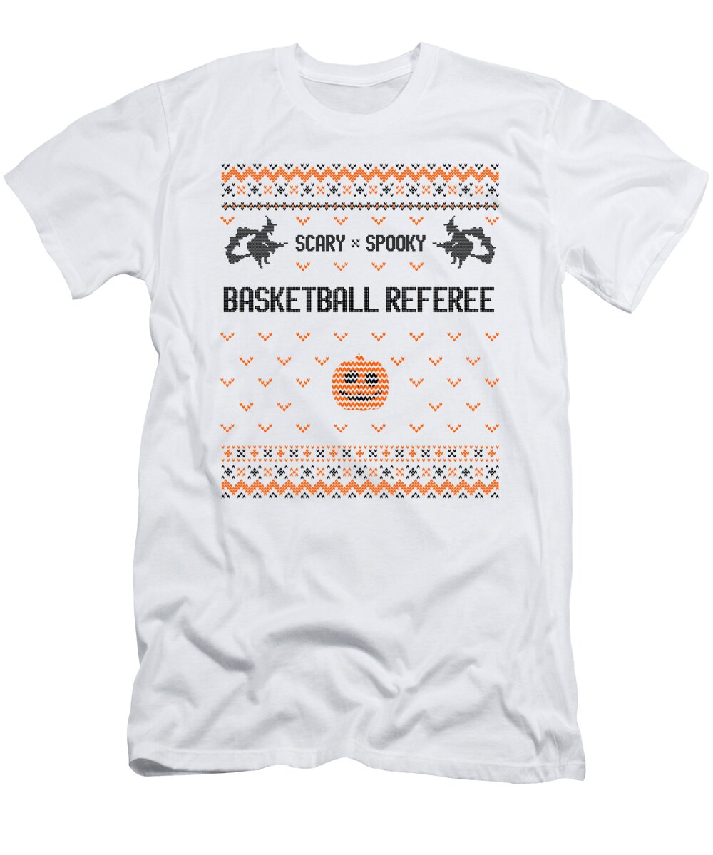 Scary and Spooky Basketball Referee Jane Keeper T-Shirt