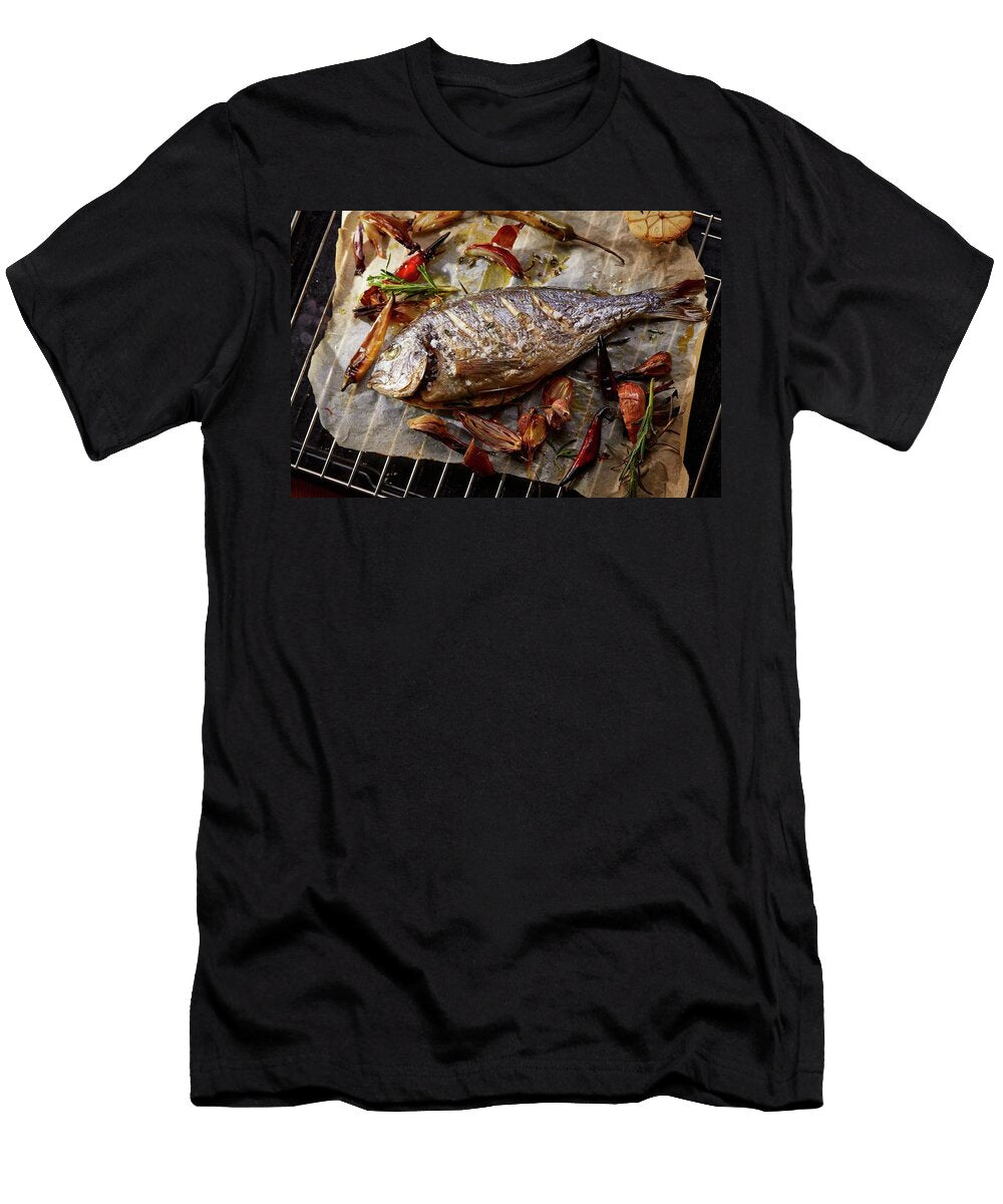 Sea Bream on a Cooking Grid Frank Weymann T-Shirt