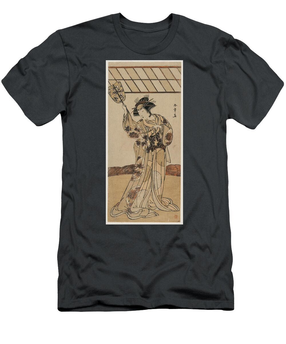 Segawa Kikunojo Ii As the Referee of a Wrestling Match C Late 1770s Katsukawa Shunsho Japanese Katsukawa Shunsho T-Shirt