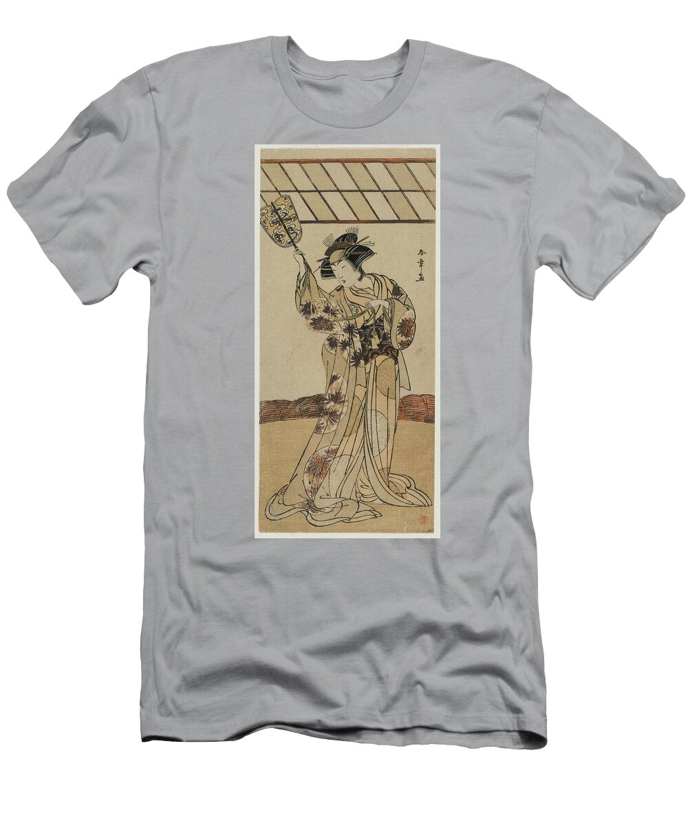 Segawa Kikunojo Ii As the Referee of a Wrestling Match Katsukawa Shunsho T-Shirt