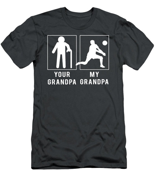 Serve and Spike Volleyball Your Grandpa My Grandpa for Grandsons Granddaughters Volleyball Grandpa T-Shirt