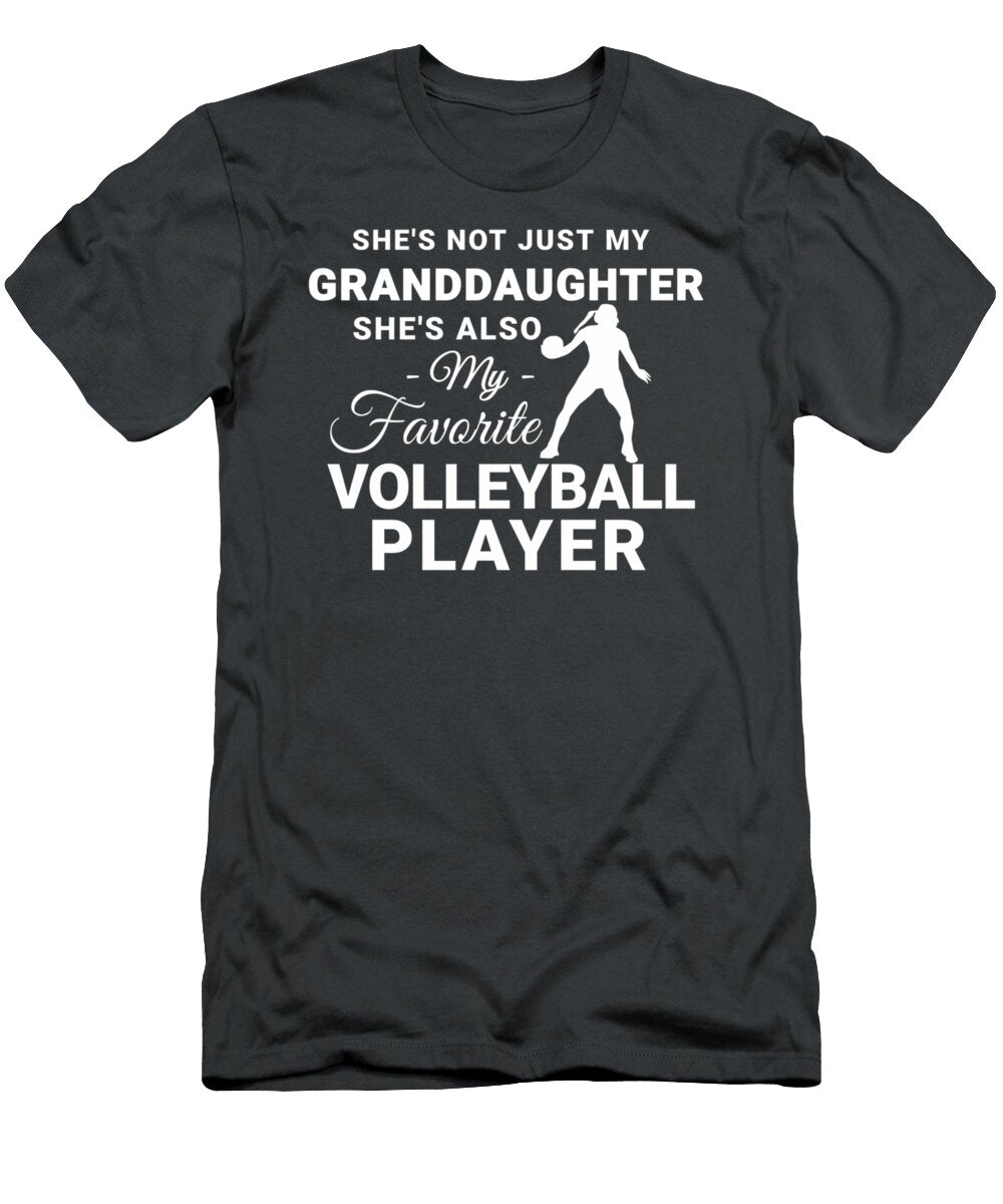Shes Not Just My Granddaughter My Favorite Volleyball Player Beftu Kinsley T-Shirt