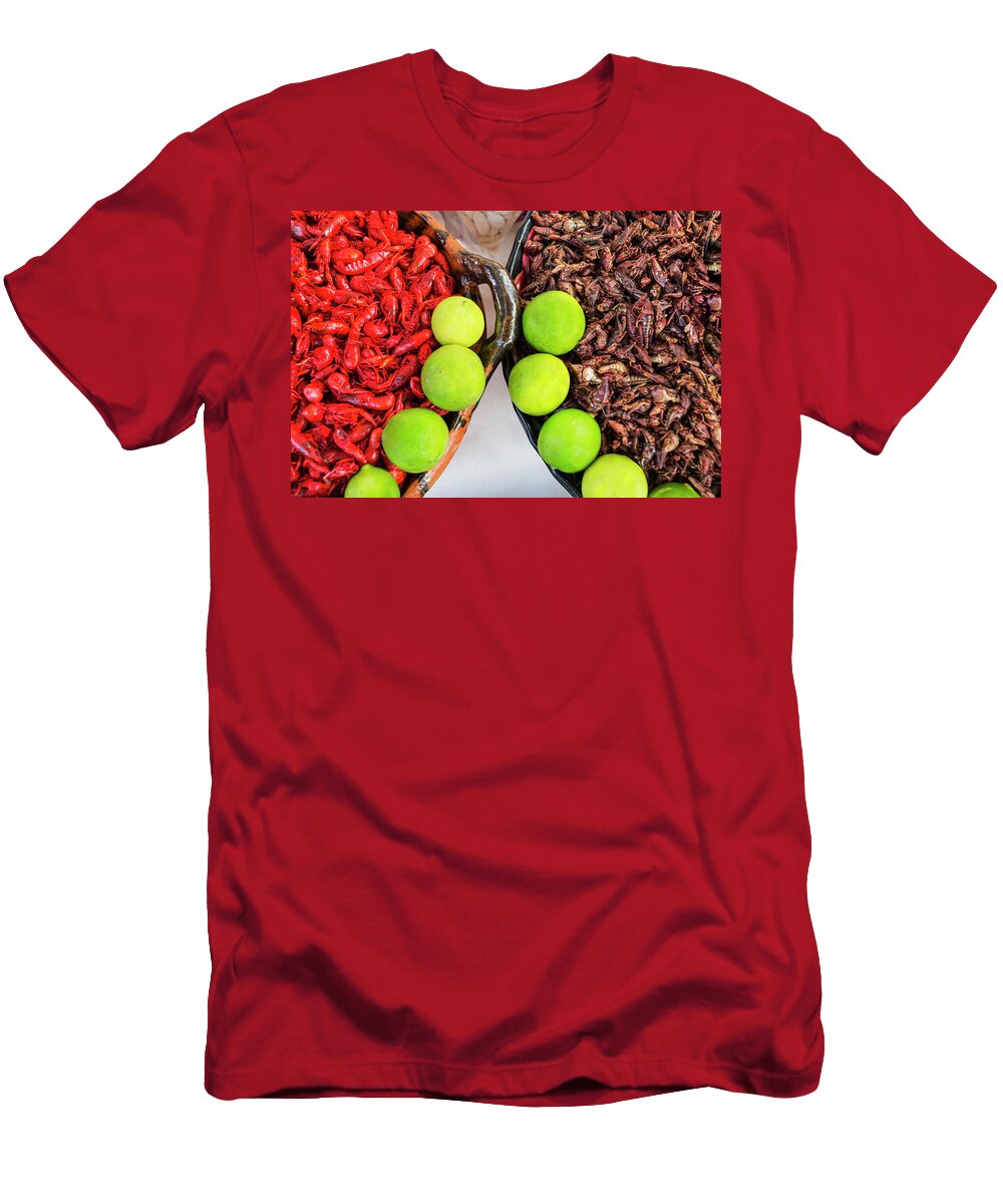 Shrimp Cricket Snacks Mexico Claudia Uripos T-Shirt