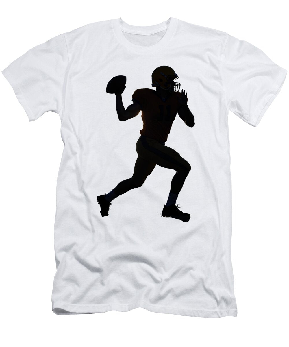 Silhouette of a Football Quarterback Luca Costantini T-Shirt