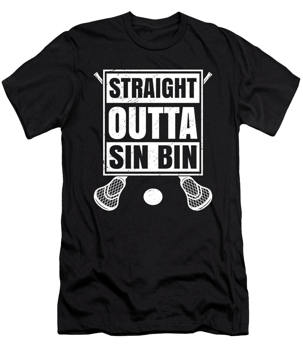 Sin Bin Funny Lacrossepenalty Box Lax Me T-Shirt