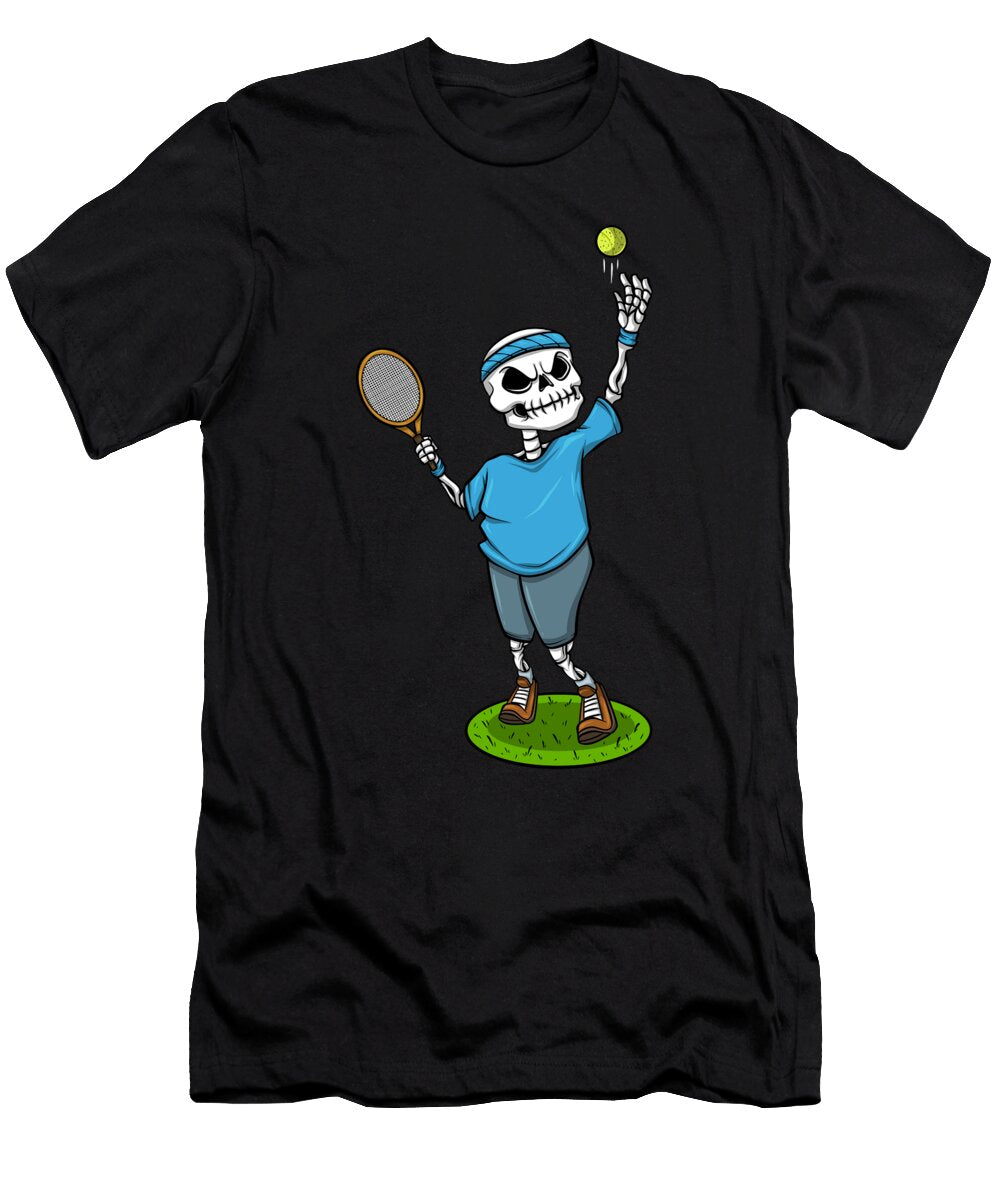 Skeleton Tennis Player Colorfulsnow T-Shirt