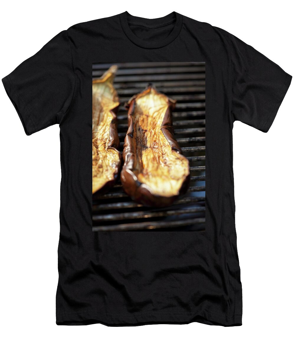 Slices of Aubergine on the Barbecue Studio Lipov T-Shirt