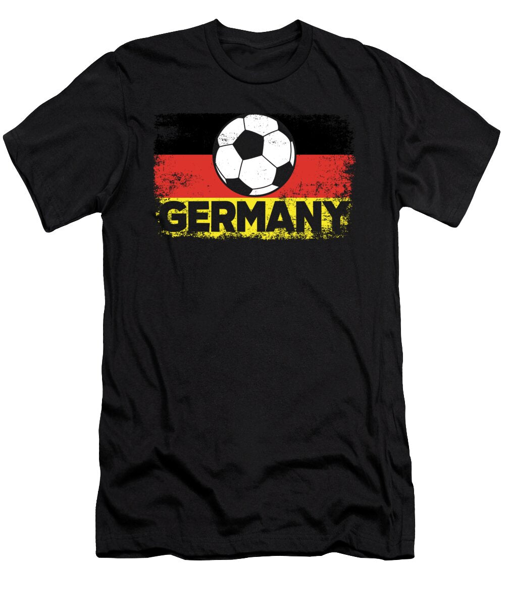 Soccer Ball Germany Flag Football Player 2021 Gift Thomas Larch T-Shirt