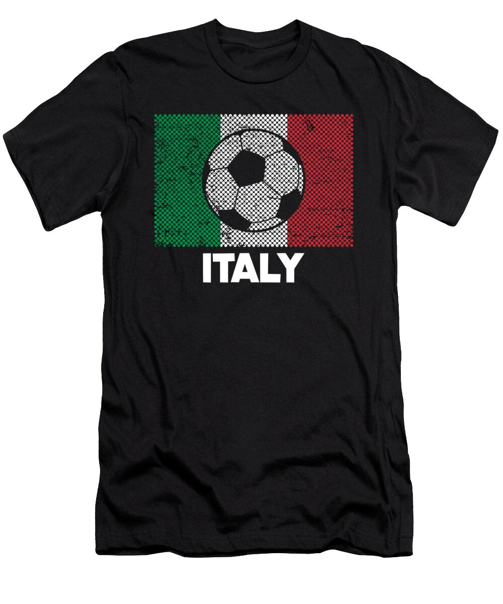Soccer Ball Italy Flag Football Player 2021 Gift Thomas Larch T-Shirt