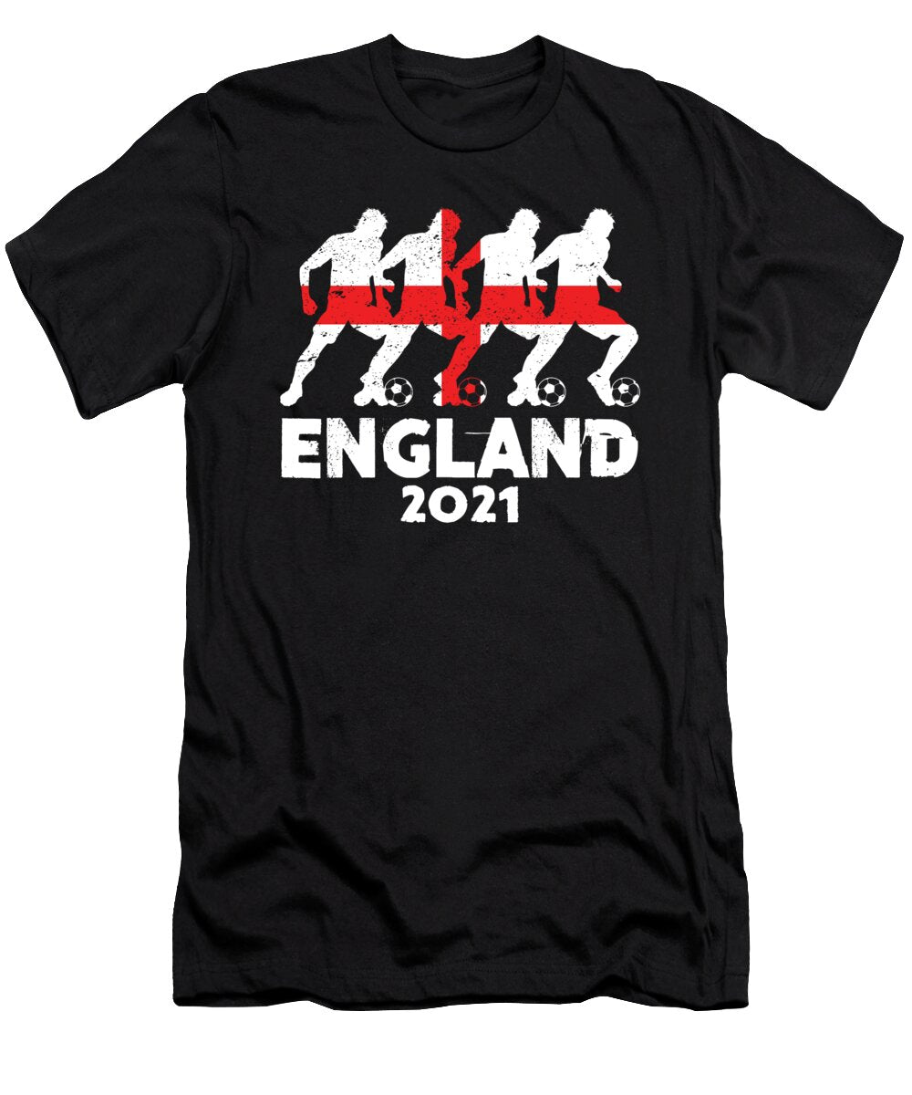 Soccer England Flag Football Team Player 2021 Gift Thomas Larch T-Shirt