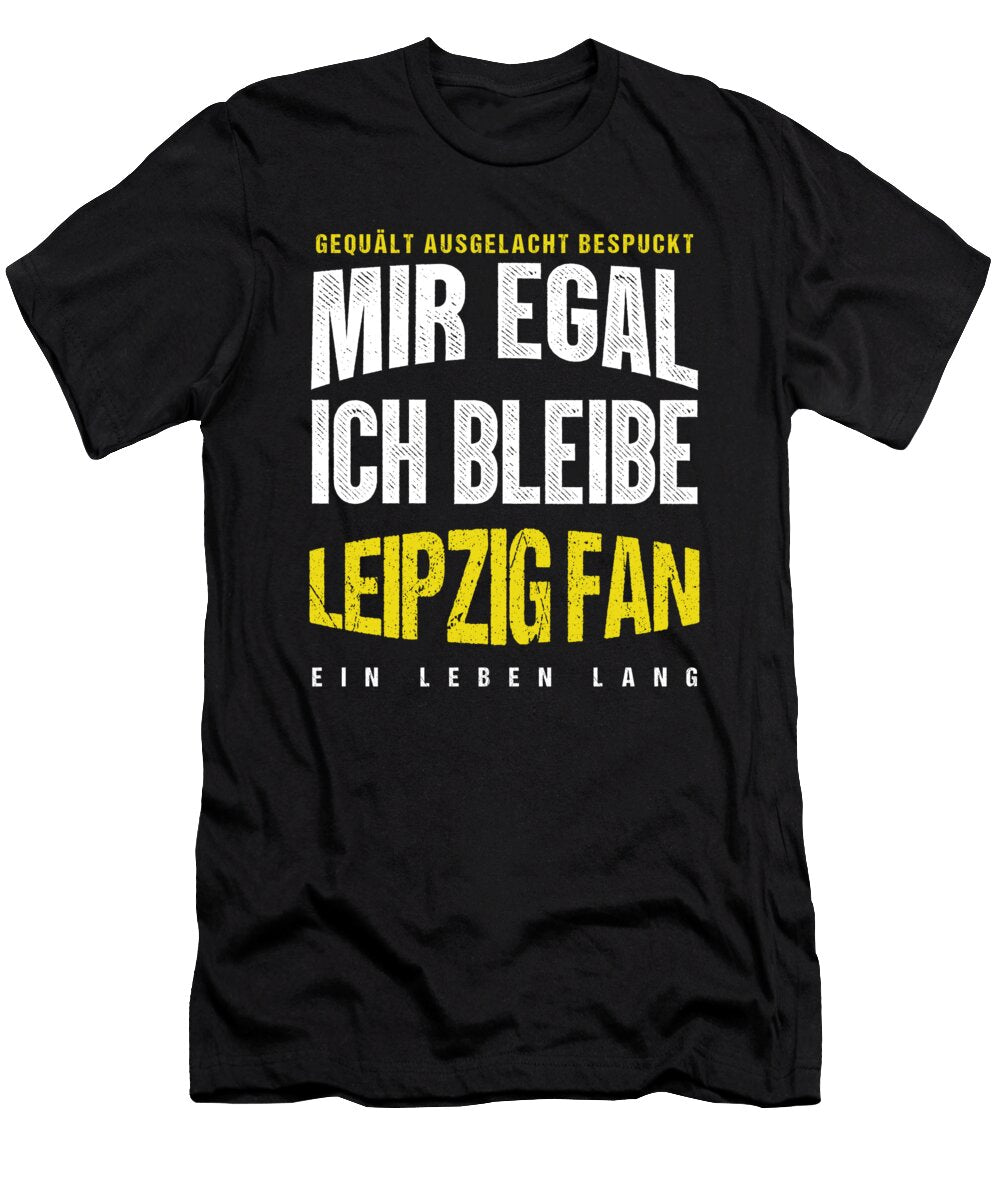 Soccer Football Goalie Germany German Gift It Doesnt Matter for Me I Remain a Leipzig Fan Thomas Larch T-Shirt