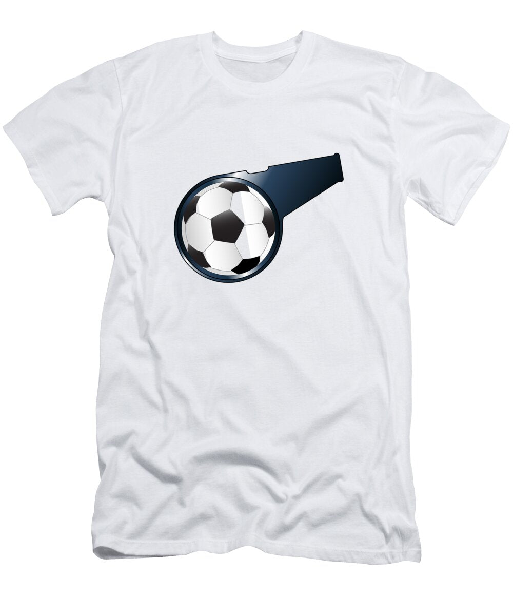 Soccer Football Referee Whistle Bigalbaloo Stock T-Shirt