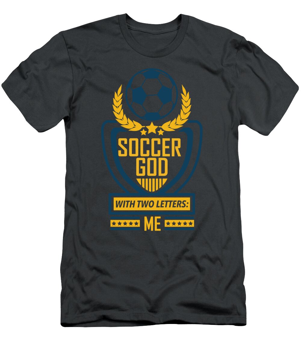 Soccer God Soccer for Men Women Kids Player Team Coach Crazy Squirrel T-Shirt