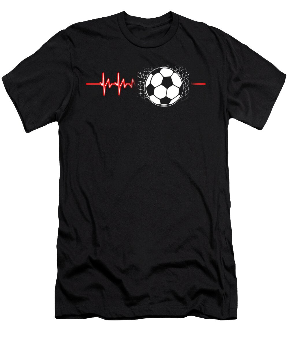 Soccer Heartbeat Goalie Football Players Goalie Rugby Team Sports Gift Thomas Larch T-Shirt