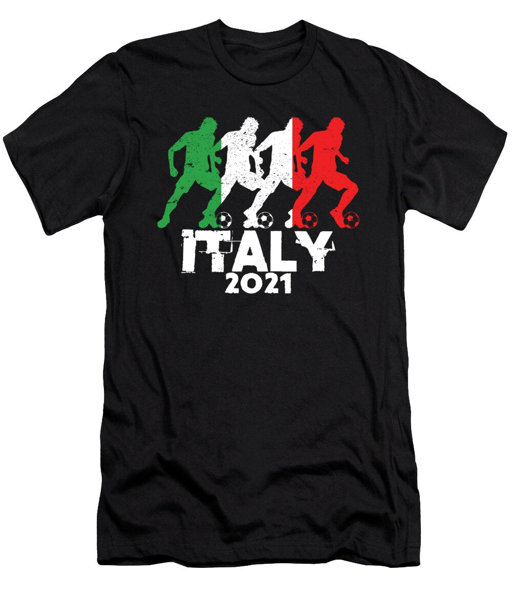 Soccer Italy Flag Football Team Player 2021 Gift Thomas Larch T-Shirt