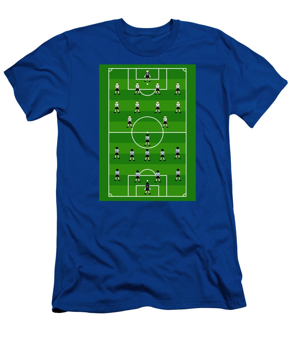 Soccer Pitch Fun Game with Players Tom Hill T-Shirt
