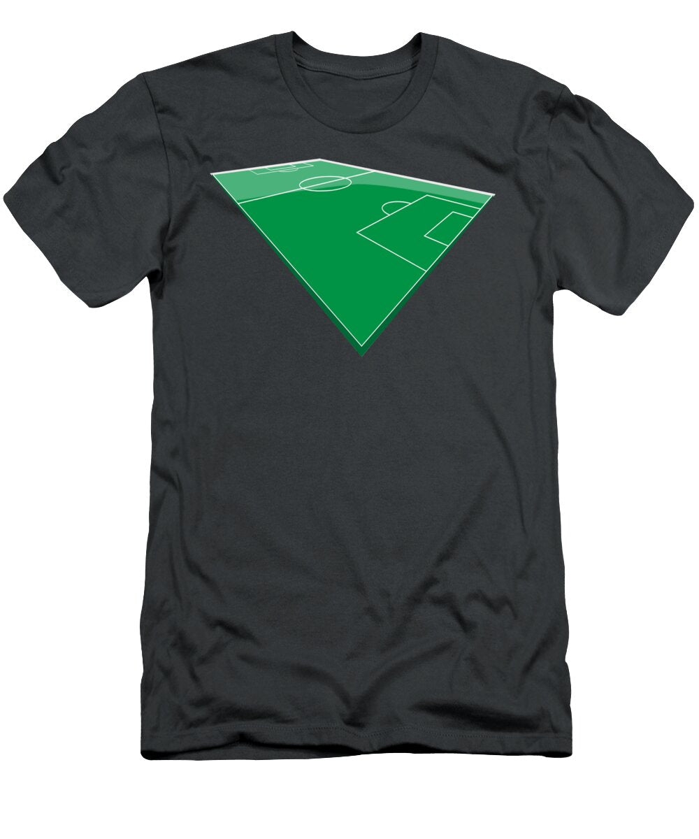 Soccer Pitch Perspective Tom Hill T-Shirt