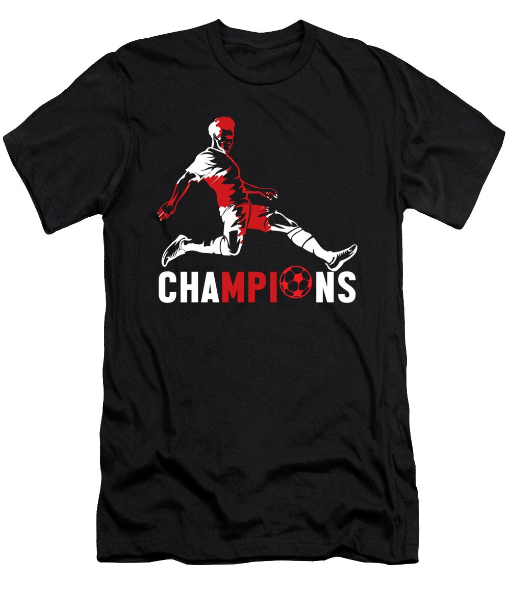 Soccer Player Ball England Flag Football Team 2021 Gift Thomas Larch T-Shirt