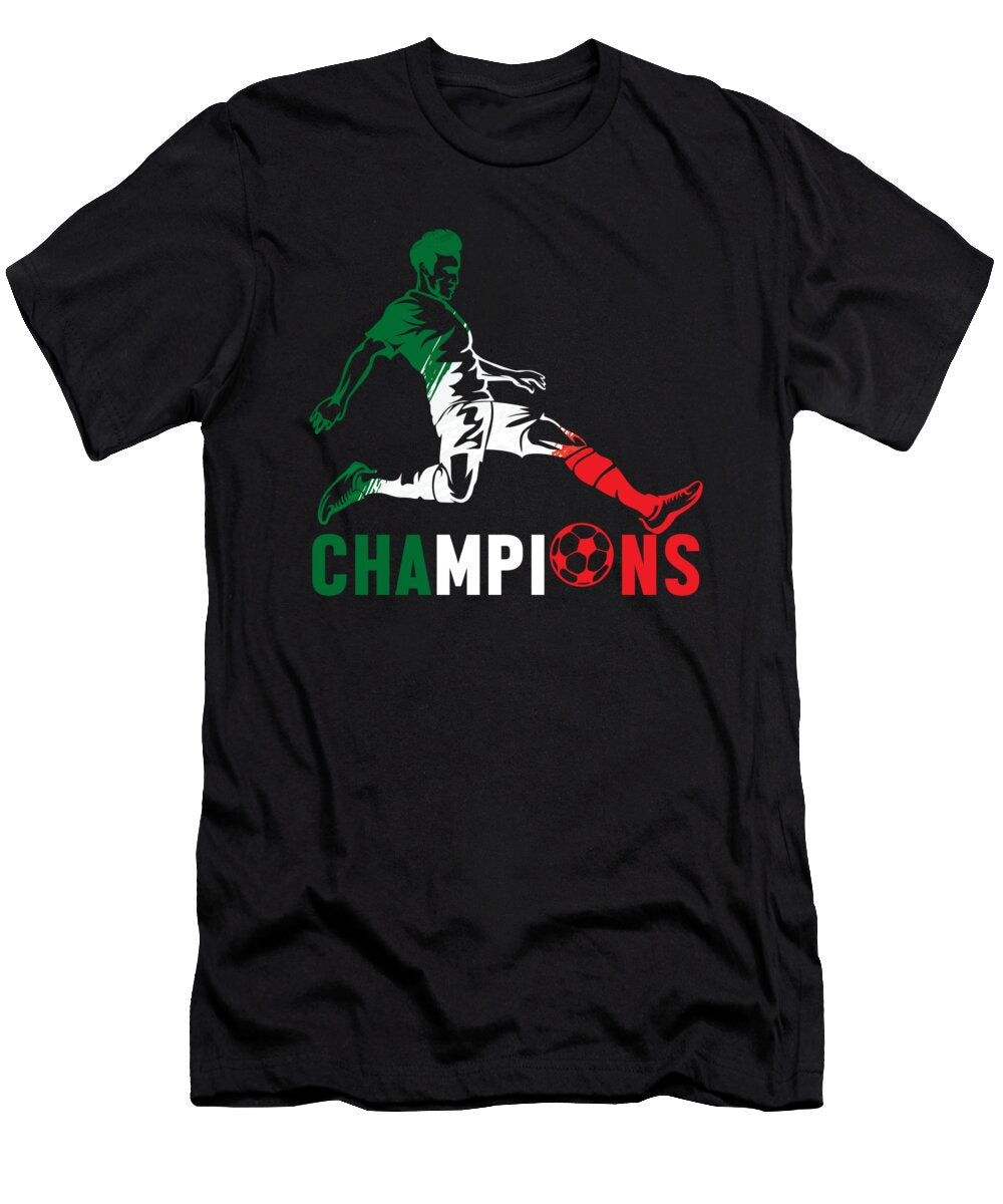 Soccer Player Ball Italy Flag Football Team 2021 Gift Thomas Larch T-Shirt