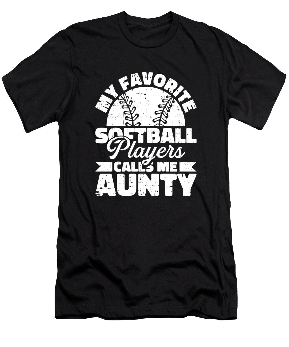 Softball Aunt Crazy Squirrel T-Shirt