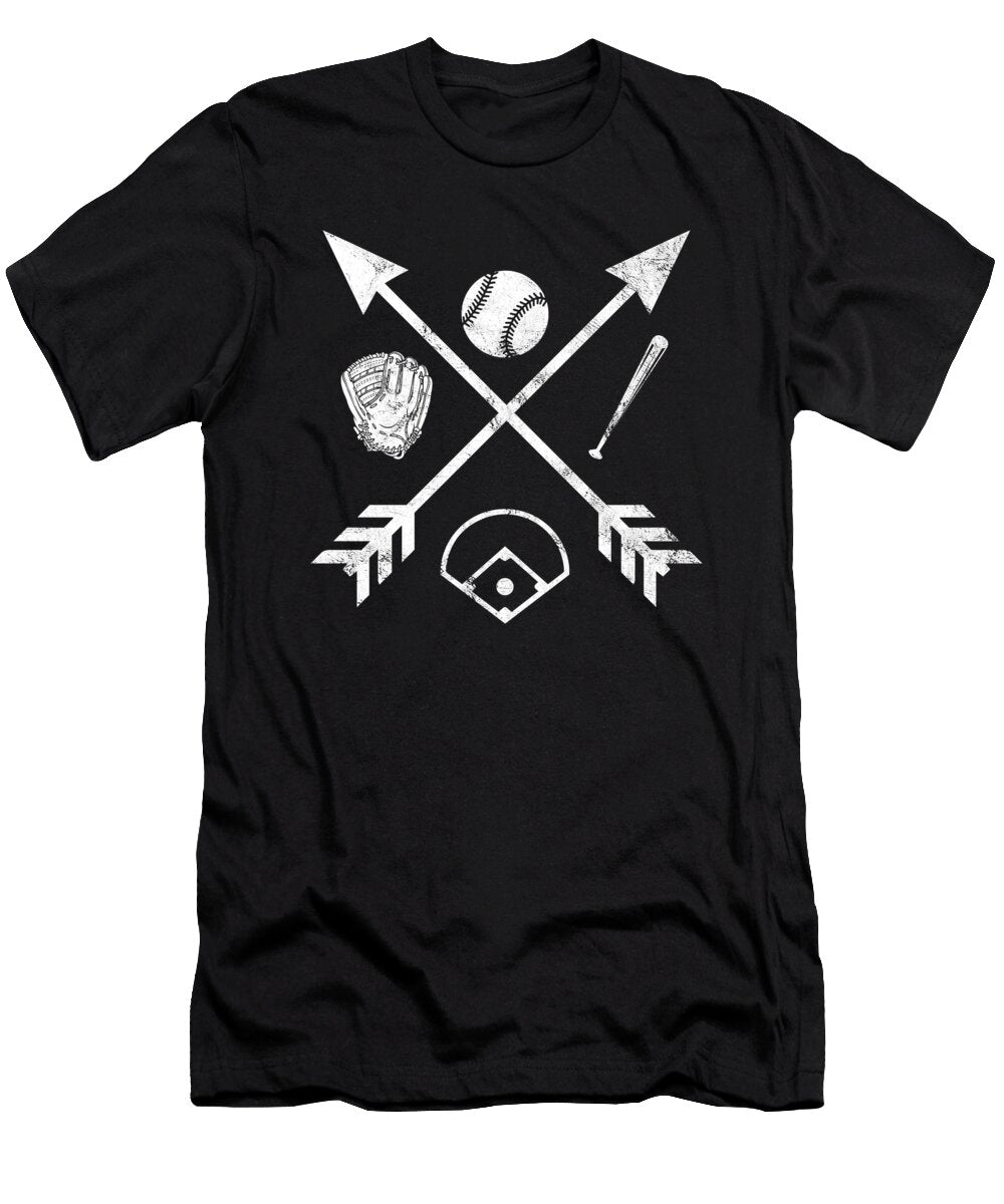 Softball Baseball Ball Glove Bat Helmet Pitcher Gift Thomas Larch T-Shirt