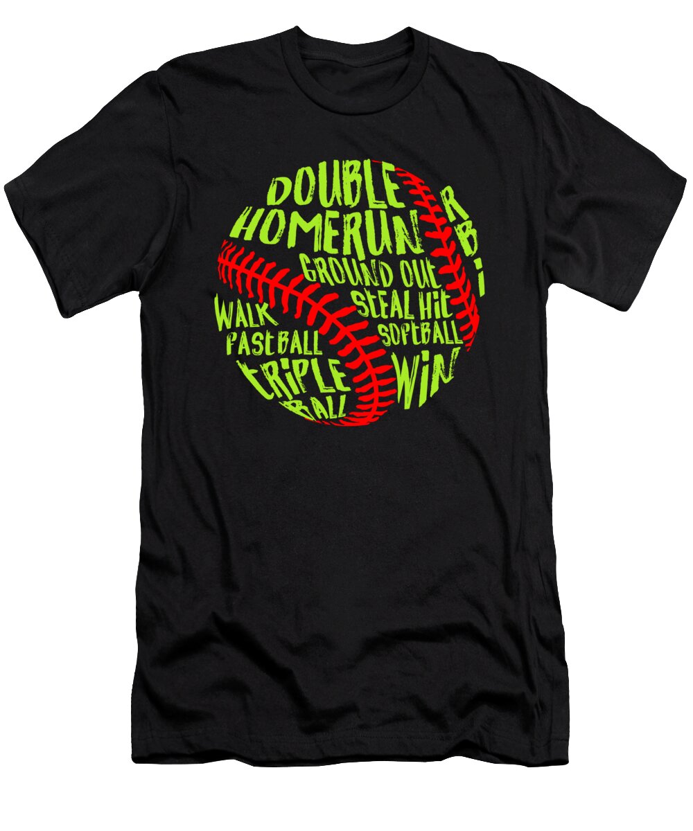 Softball Baseball Home Pitcher Catcher Ball Gift Thomas Larch T-Shirt
