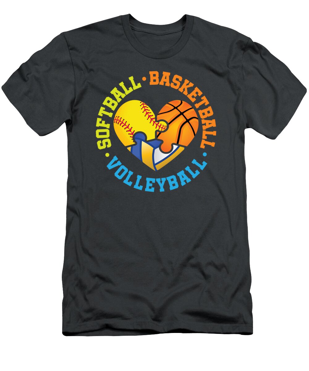 Softball Basketball Volleyball Millen Teagan T-Shirt