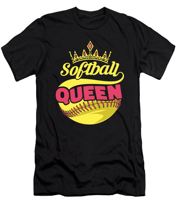 Softball Catcher Pitcher Batter Softball Queen Crazy Squirrel T-Shirt