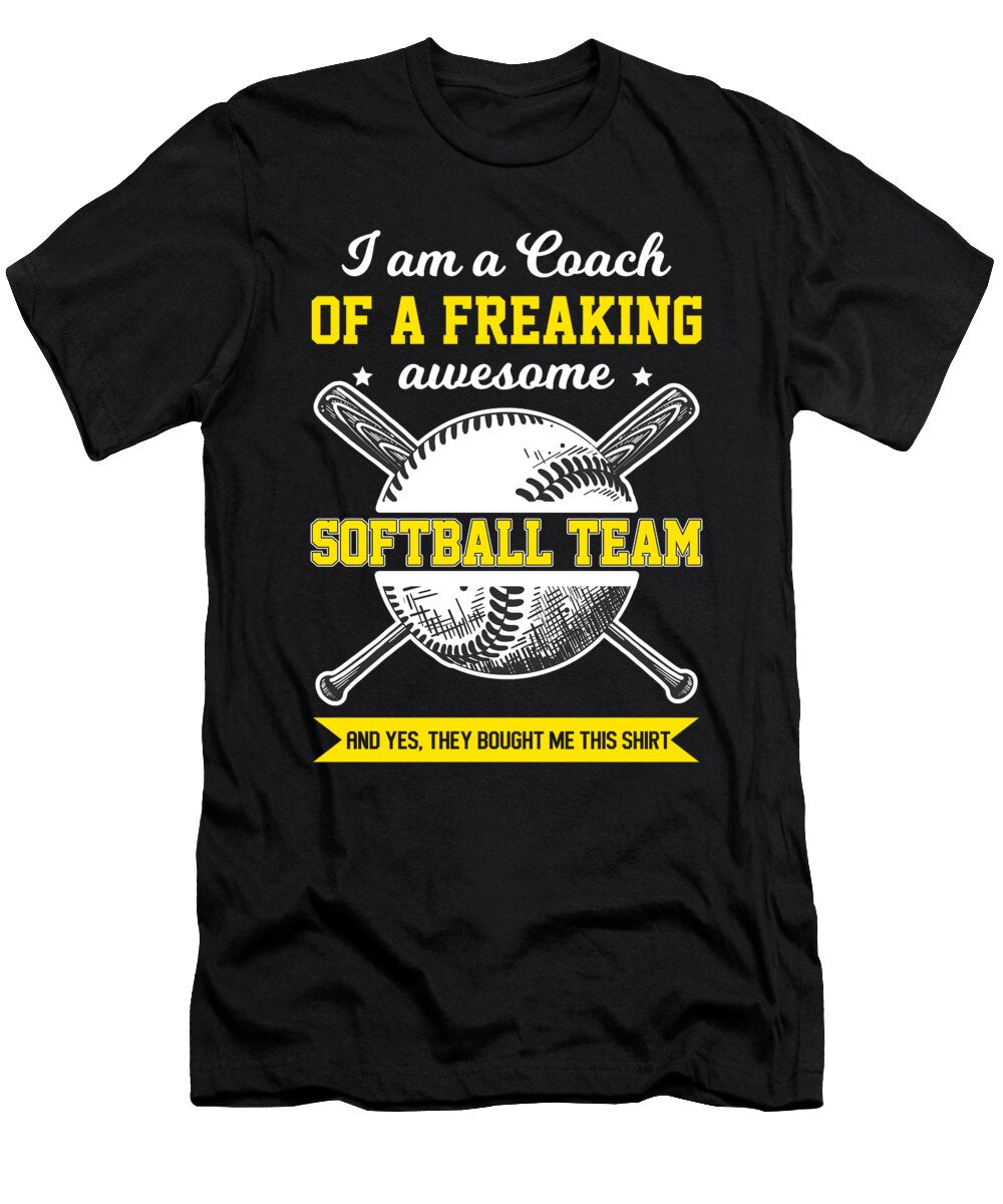 Softball Coach Pitcher Catcher Ball Bat Gift Thomas Larch T-Shirt