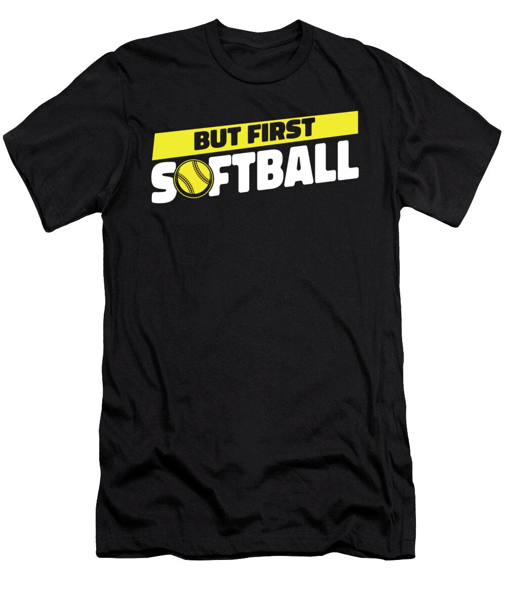 Softball Cool Catcher Batter Pitcher Softball Crazy Squirrel T-Shirt