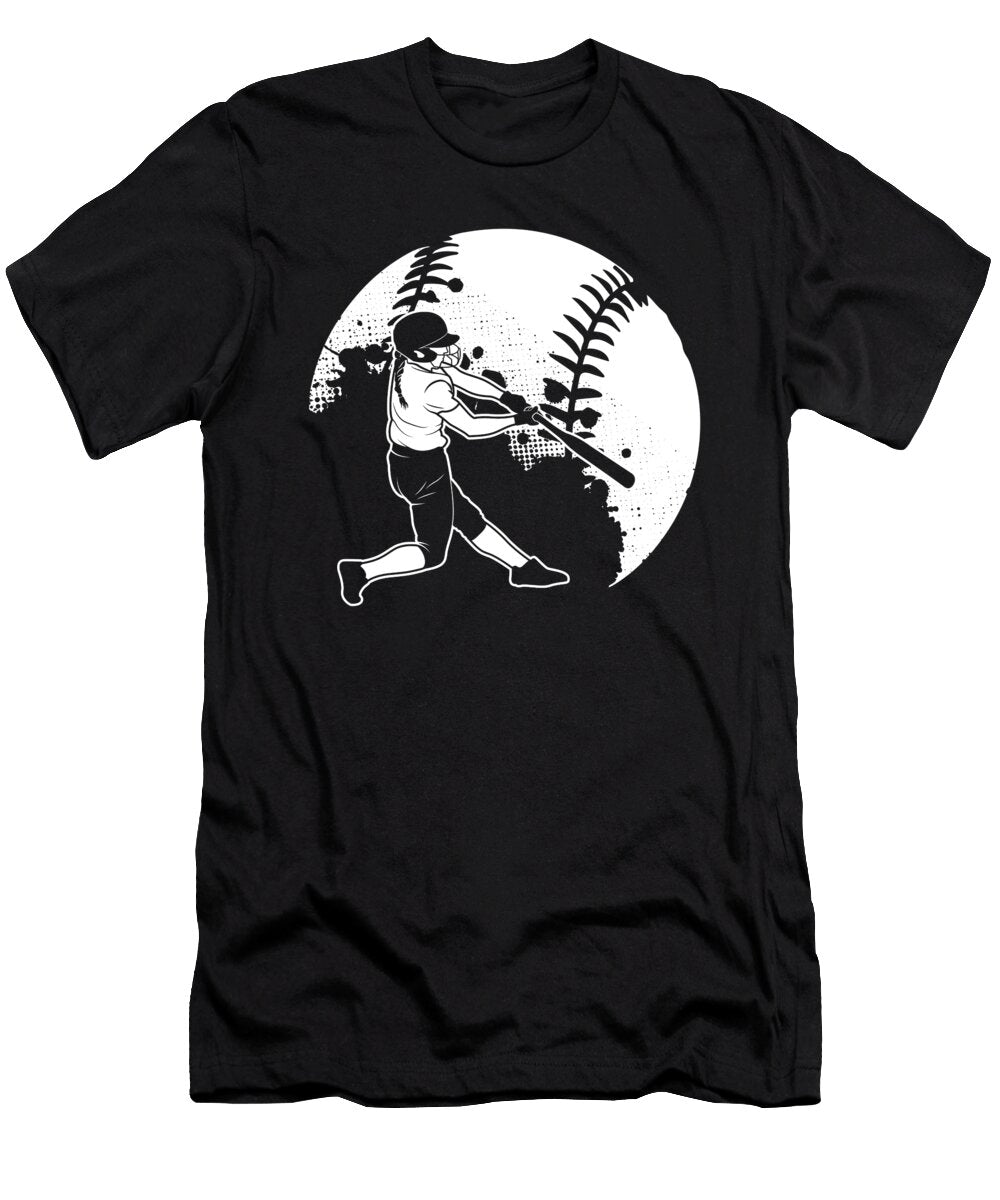 Softball Girl Player Bat Glove Helmet Baseball Gift Thomas Larch T-Shirt