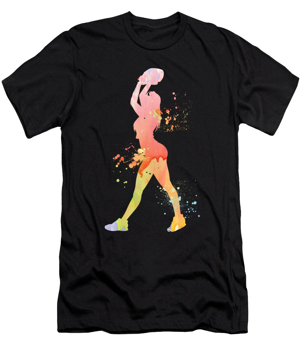 Softball Girl Playing Ball Bat Baseball Pitcher Gift Thomas Larch T-Shirt