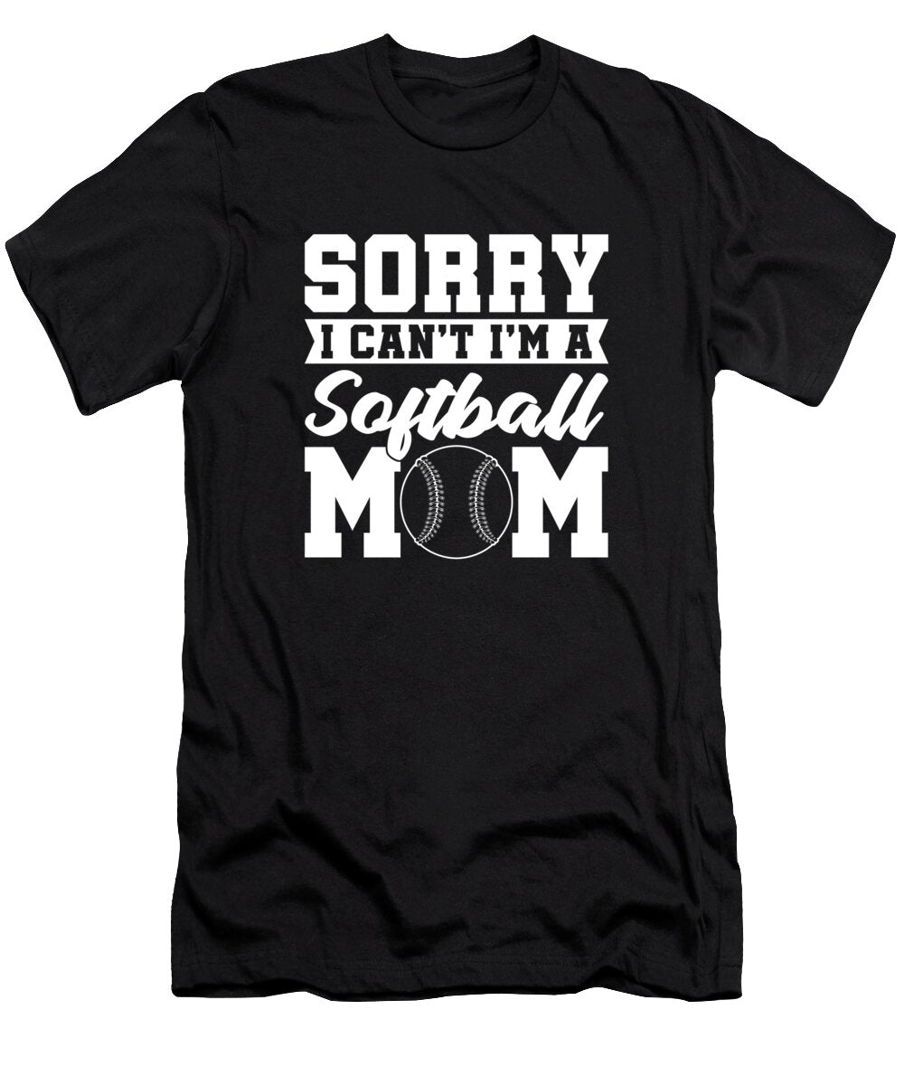 Softball Pitcher Batter Catcher Softball Mom Crazy Squirrel T-Shirt