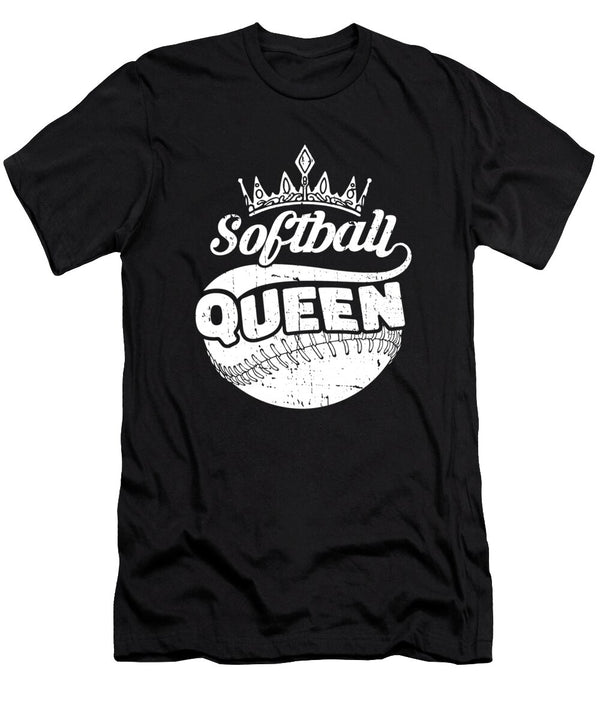 Softball Pitcher Batter Catcher Softball Queen Crazy Squirrel T-Shirt