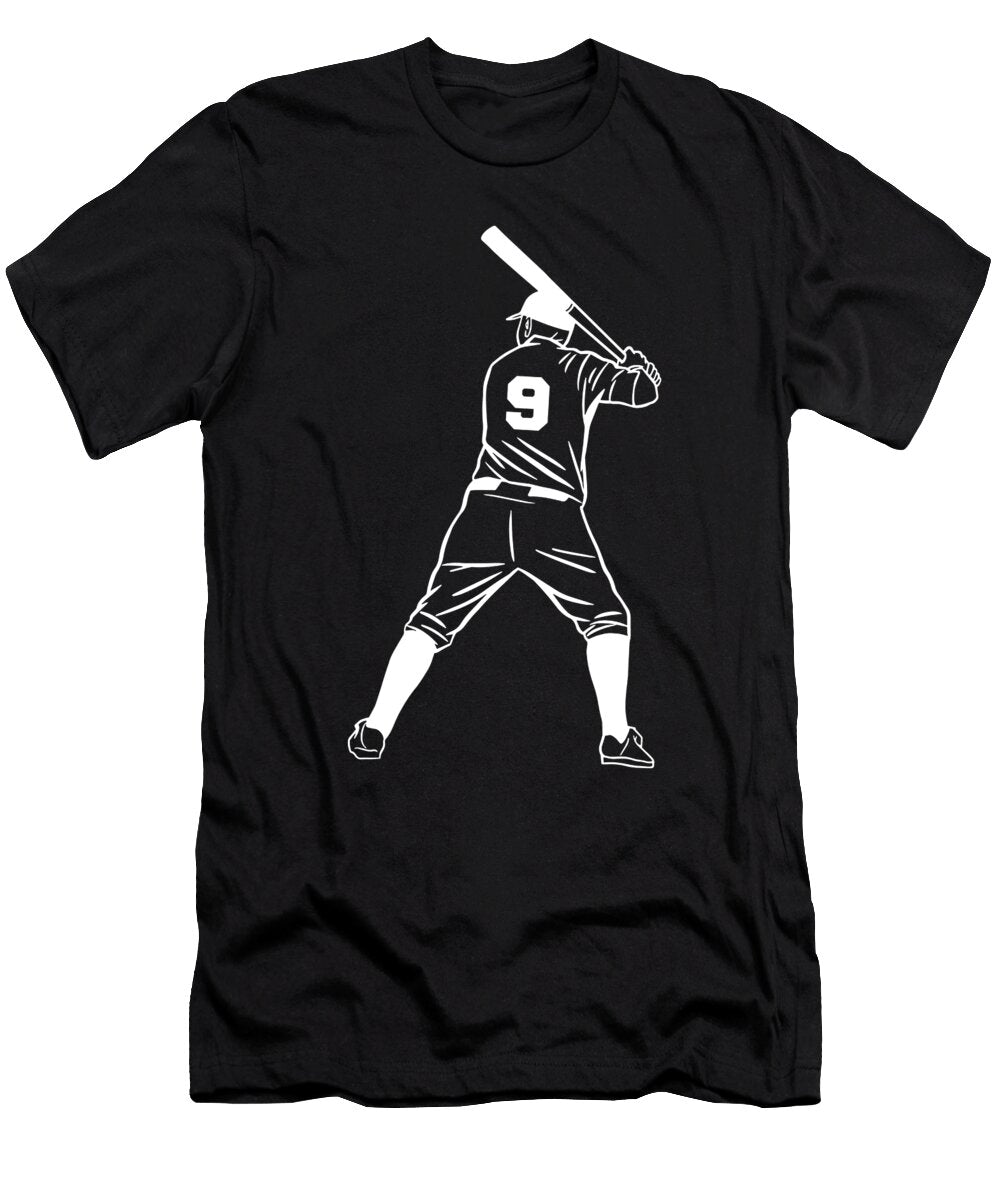 Softball Player Number 9 Baseball Bat Pitcher Gift Thomas Larch T-Shirt