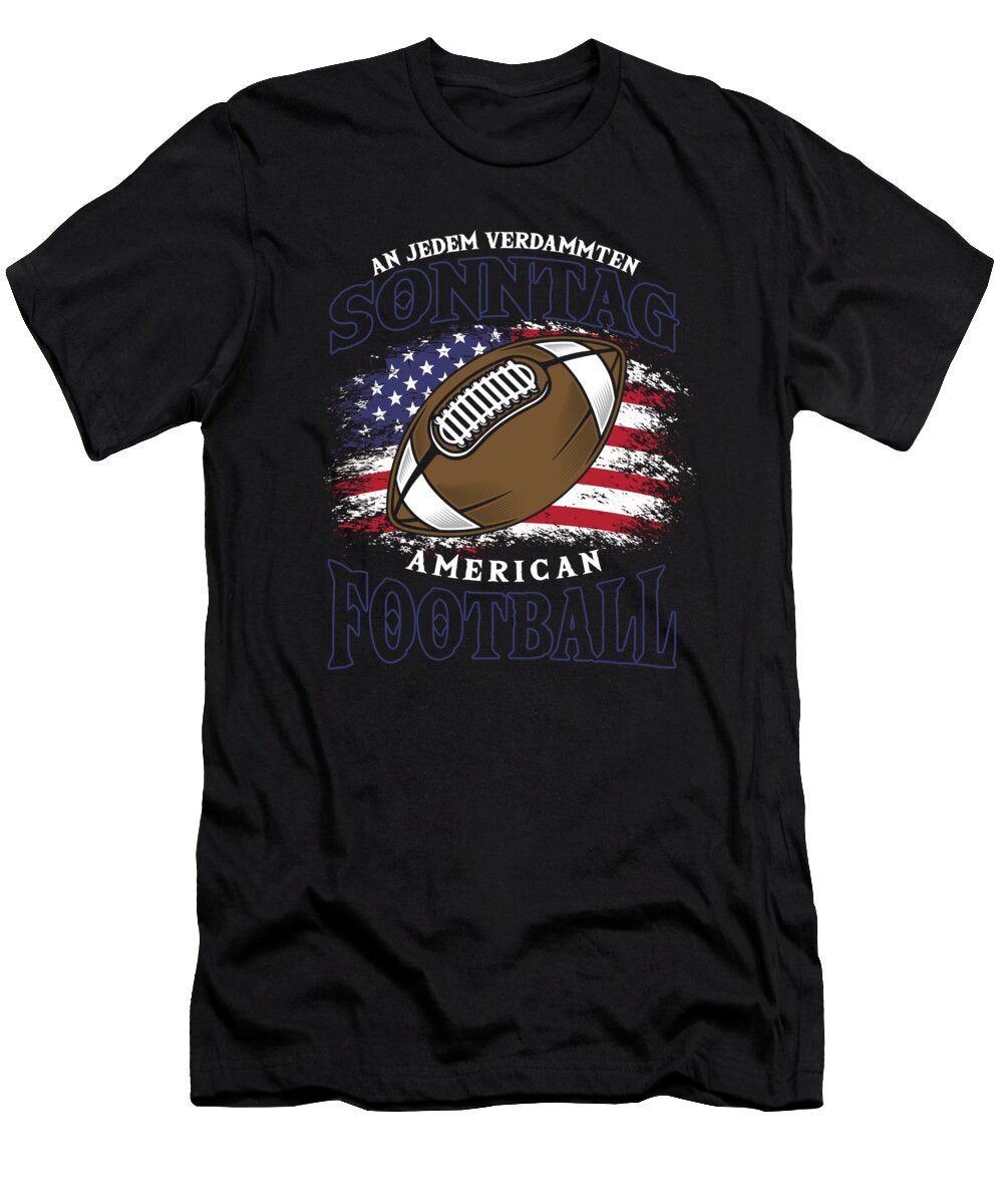 Sonntag Rugby American Football USA Flag Gift Thomas Larch T-Shirt
