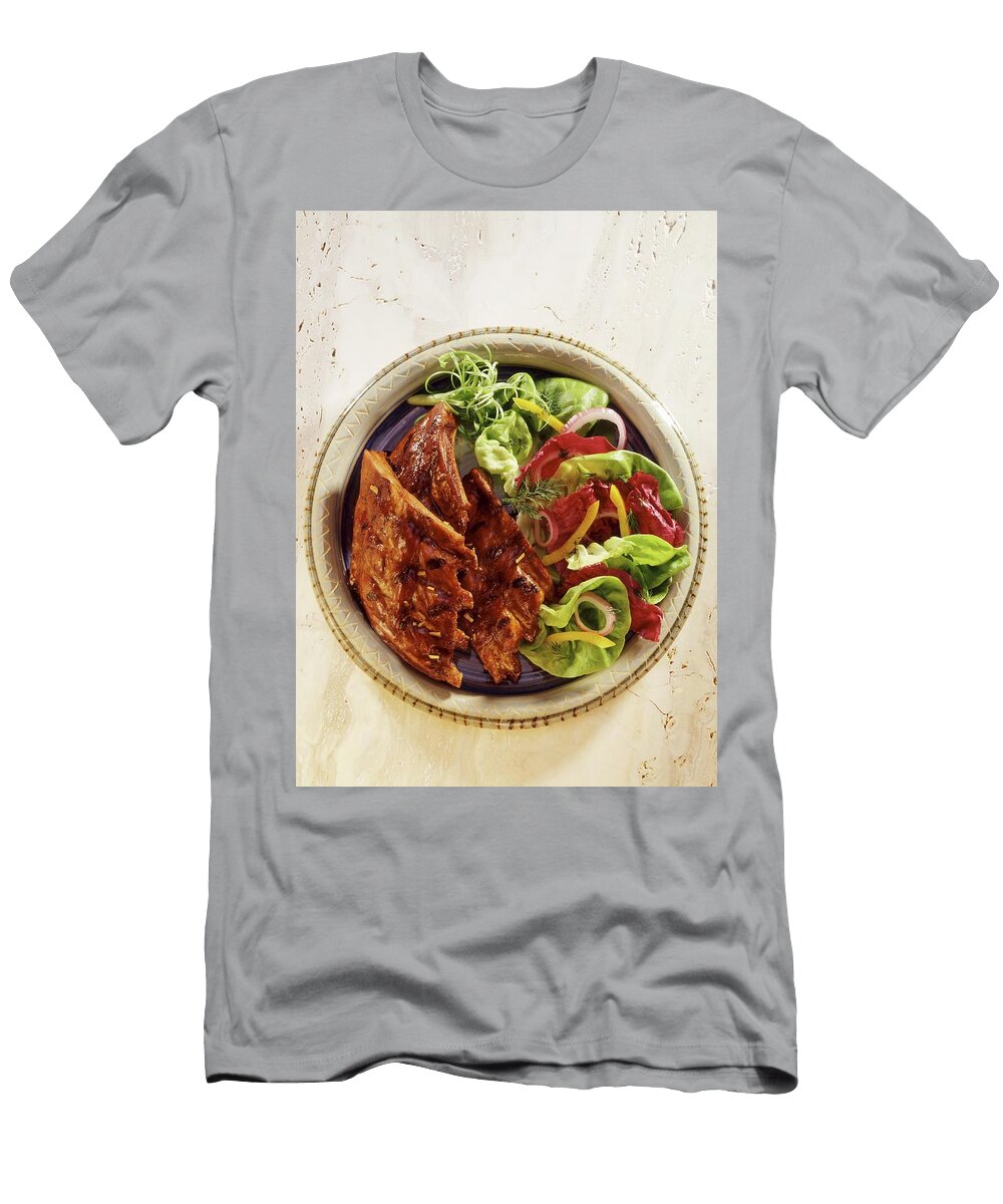 Spare Ribs with a Colourful Salad Pat Lacroix T-Shirt