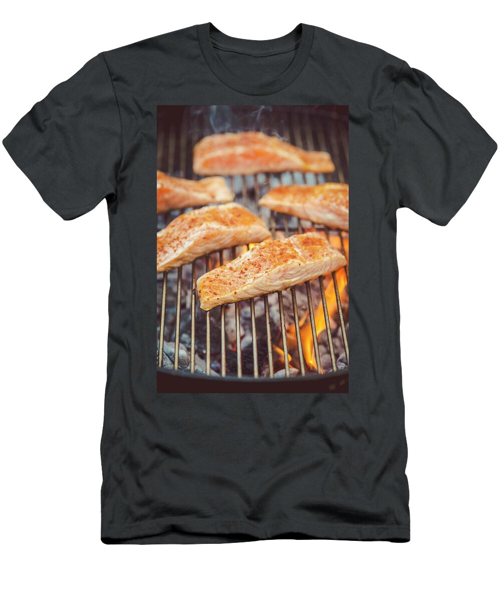 Spiced Salmon Fillet on a Grill Eising Studio T-Shirt