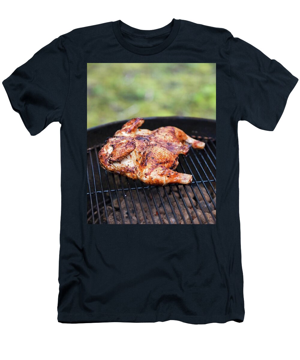 Spicy Marinated Chicken on a Barbecue Jo Kirchherr T-Shirt