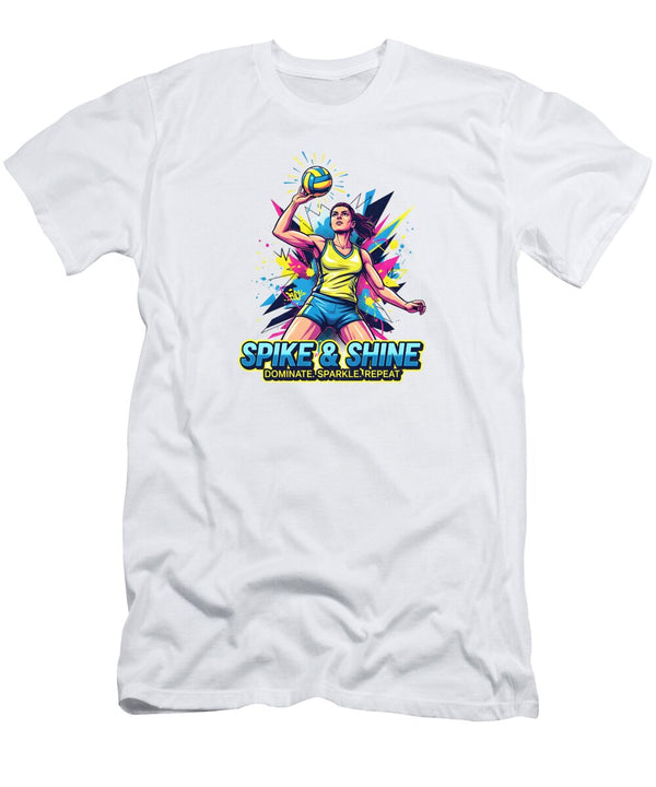 Spike and Shine Volleyball Player Dream Stuff T-Shirt