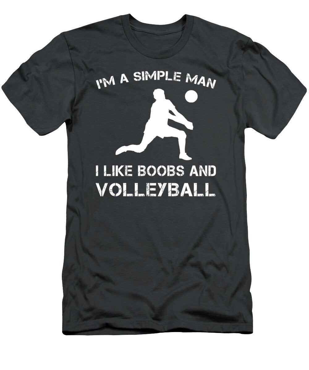 Spike Chuckles Boobs Volleyball and Playful Humor Volleyball Humor T-Shirt