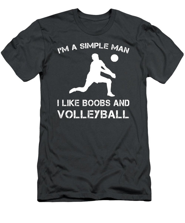 Spike of Humor Boobs Volleyball and Embracing Simplicity on This Funny Volleyball Boobs T-Shirt