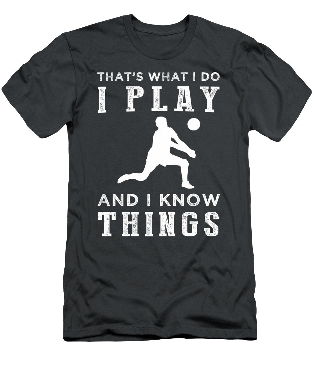 Spikes Smarts Hilarious Volleyball Funny Volleyball T-Shirt